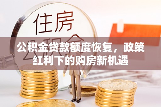 八宿公积金贷款额度恢复，政策红利下的购房新机遇