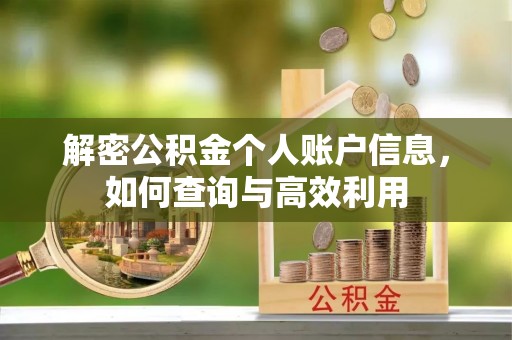 八宿解密公积金个人账户信息，如何查询与高效利用