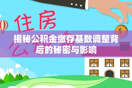 八宿揭秘公积金缴存基数调整背后的秘密与影响
