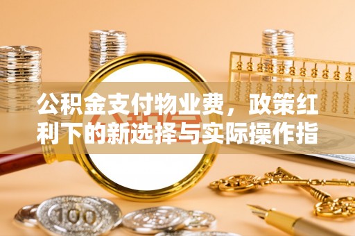 八宿公积金支付物业费，政策红利下的新选择与实际操作指南