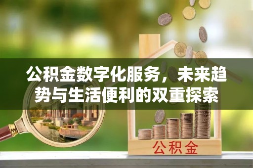 八宿公积金数字化服务，未来趋势与生活便利的双重探索